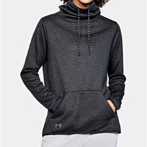 Under Armour Women’s Gray Fleece Funnel Neck XS Sweatshirt Top XS